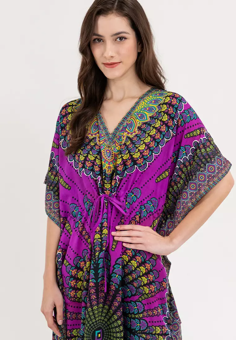 Victoria Vneck Kaftan Dress