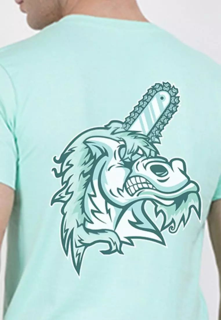 Unicorn Mint Cotton Short Sleeve Essential T-Shirt