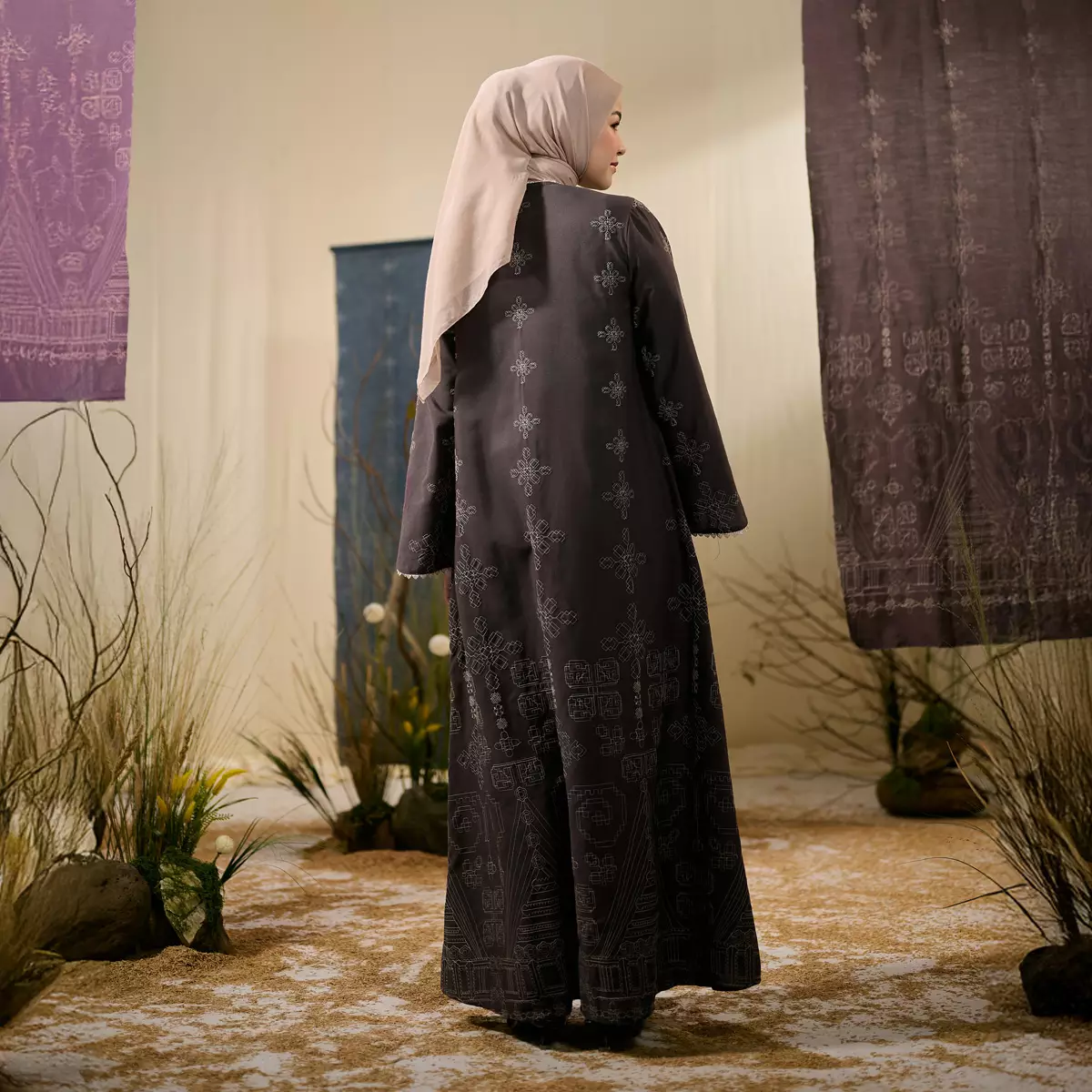 [Raya Collection] ZM Zaskia Mecca - Bayura Brown | Gamis Wanita | Jejak Teduh Ruma | Koleksi Ramadhan Series