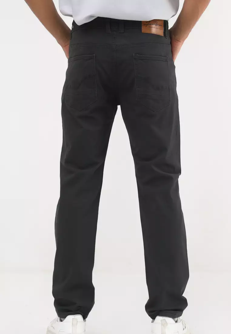 Colored Long Pants Slim Tapered Stretch