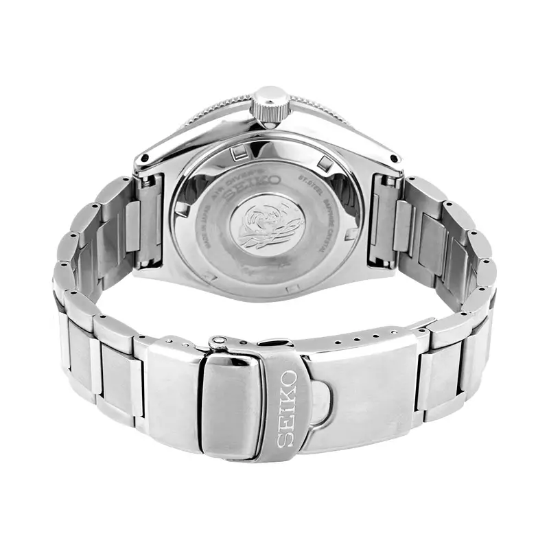 Jam Tangan Pria Seiko Prospex SPB051J1 Automatic Divers 200M Black Dial Stainless Steel Strap