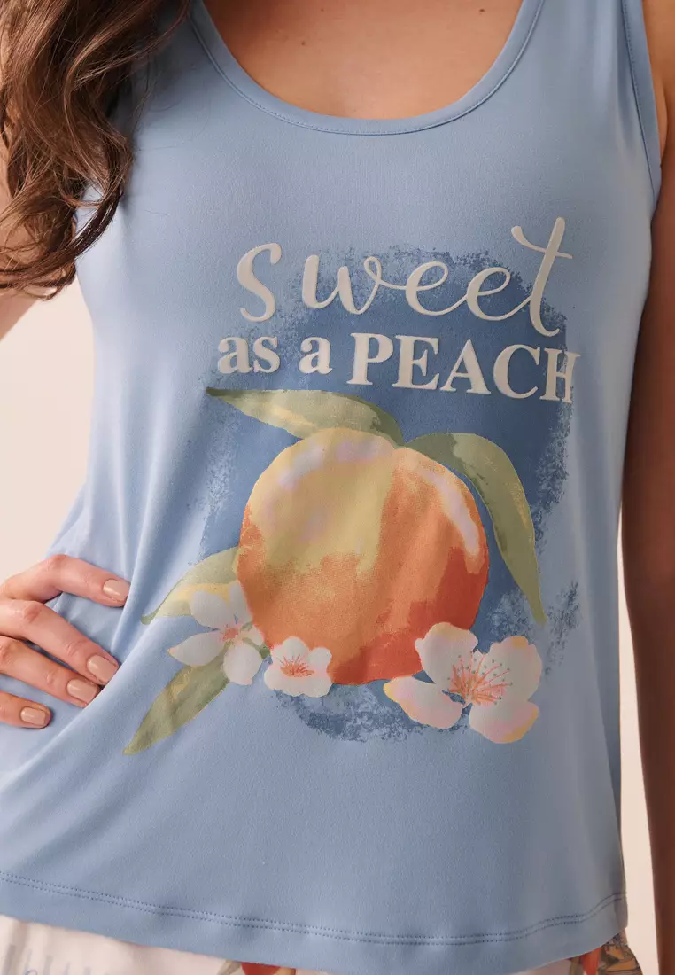 Peach Print Super Soft Cami
