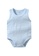 AKARANA BABY blue Sleeveless Bodysuit Baby Romper - Blue Stripe 30C4CKAB16292DGS_1