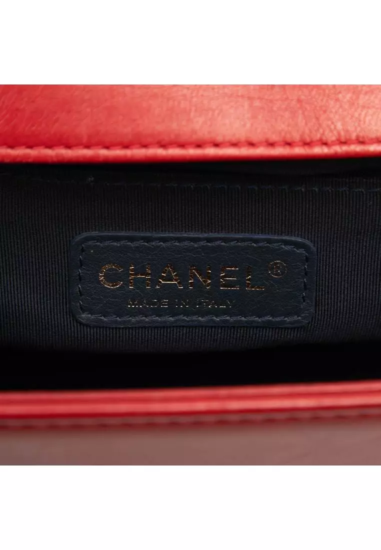 Pre-Loved Chanel Old Medium Quilted Tweed And Velvet Boy Flap