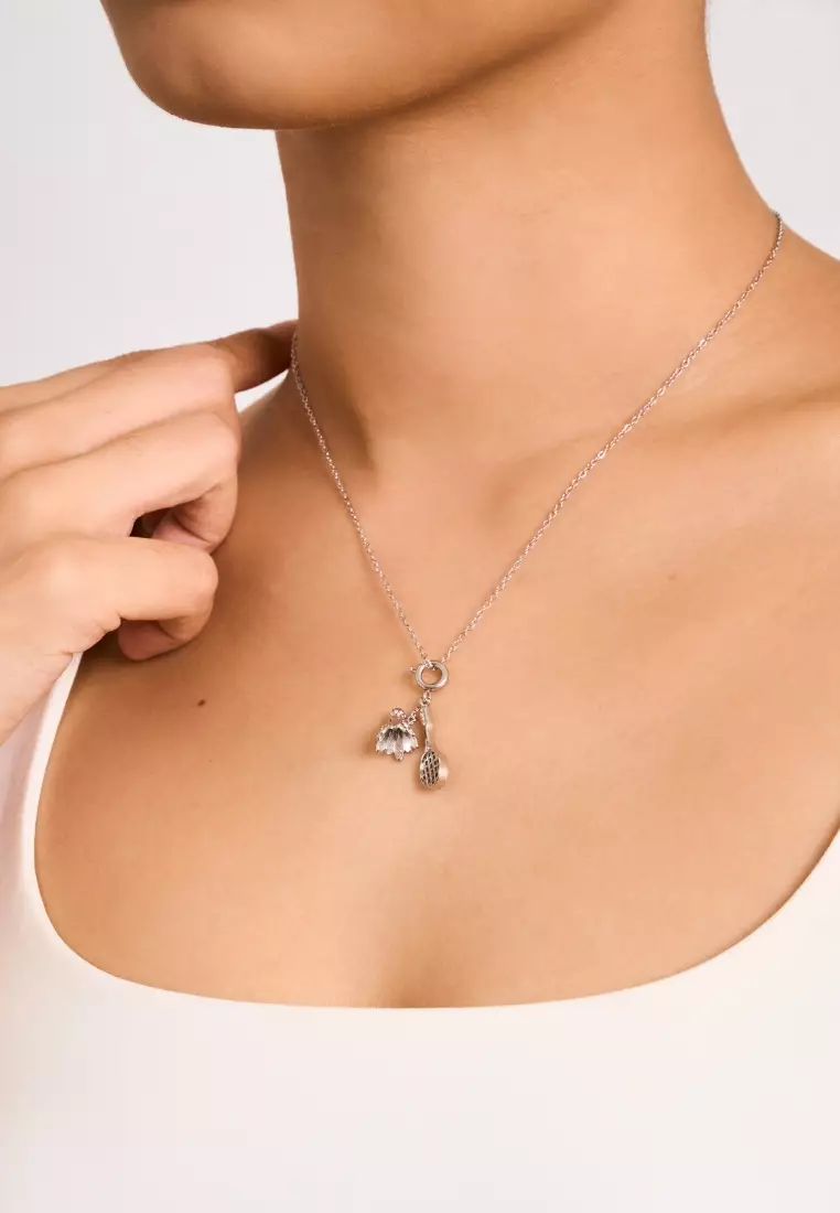 Badminton Passion Memoir Charm in Silver