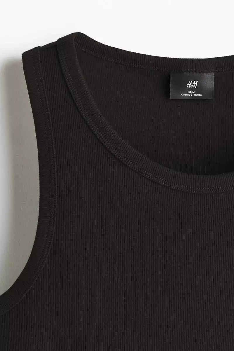 Slim Fit Ribbed vest top