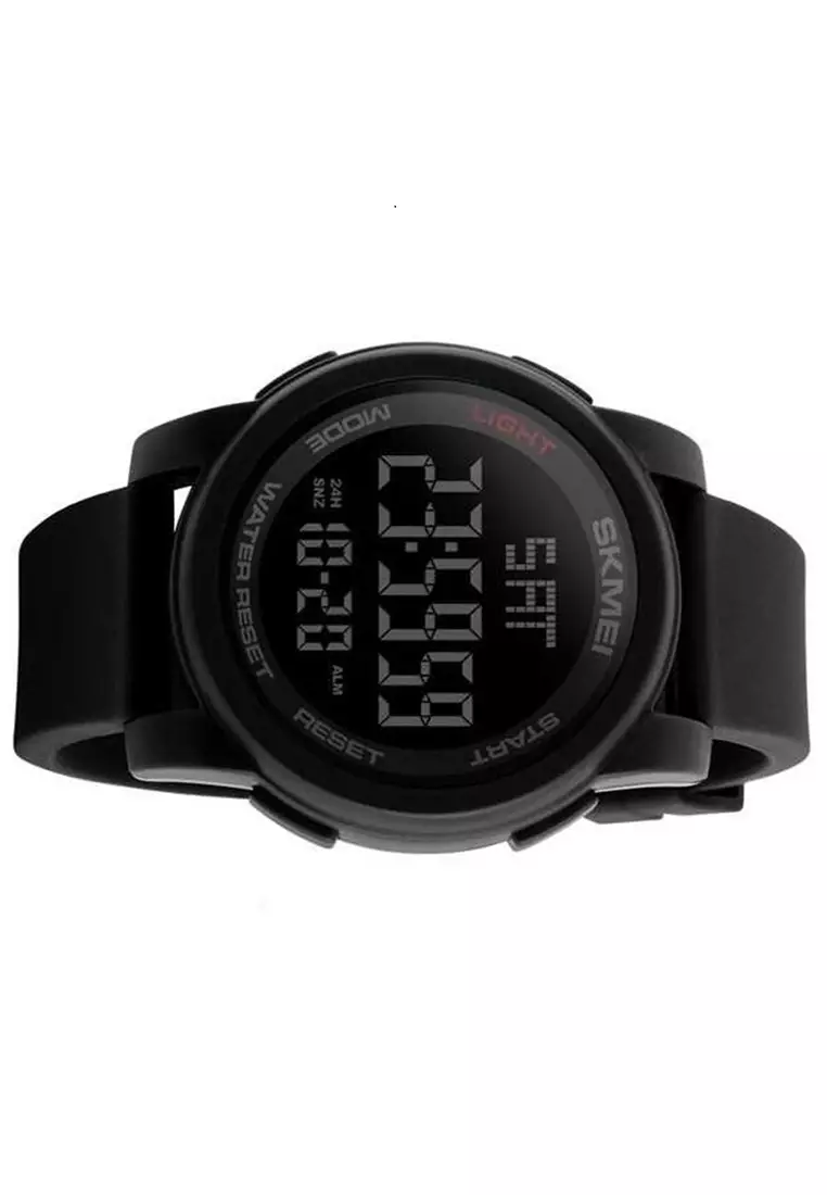 Jam Tangan Casual Digital Pria LED Waterproof Many Function Strap Tali Material Silicone PW77 ORIGINAL