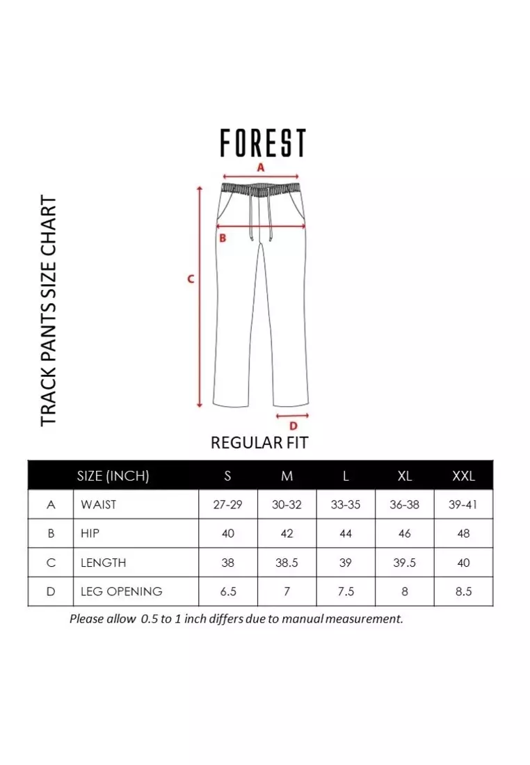 Forest Stretchable Jogger Pants Men Jogger Track Pants - 10819-01Black