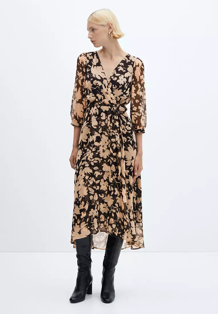 Buy Mango Flowy Flower Printed Dress Online ZALORA Malaysia