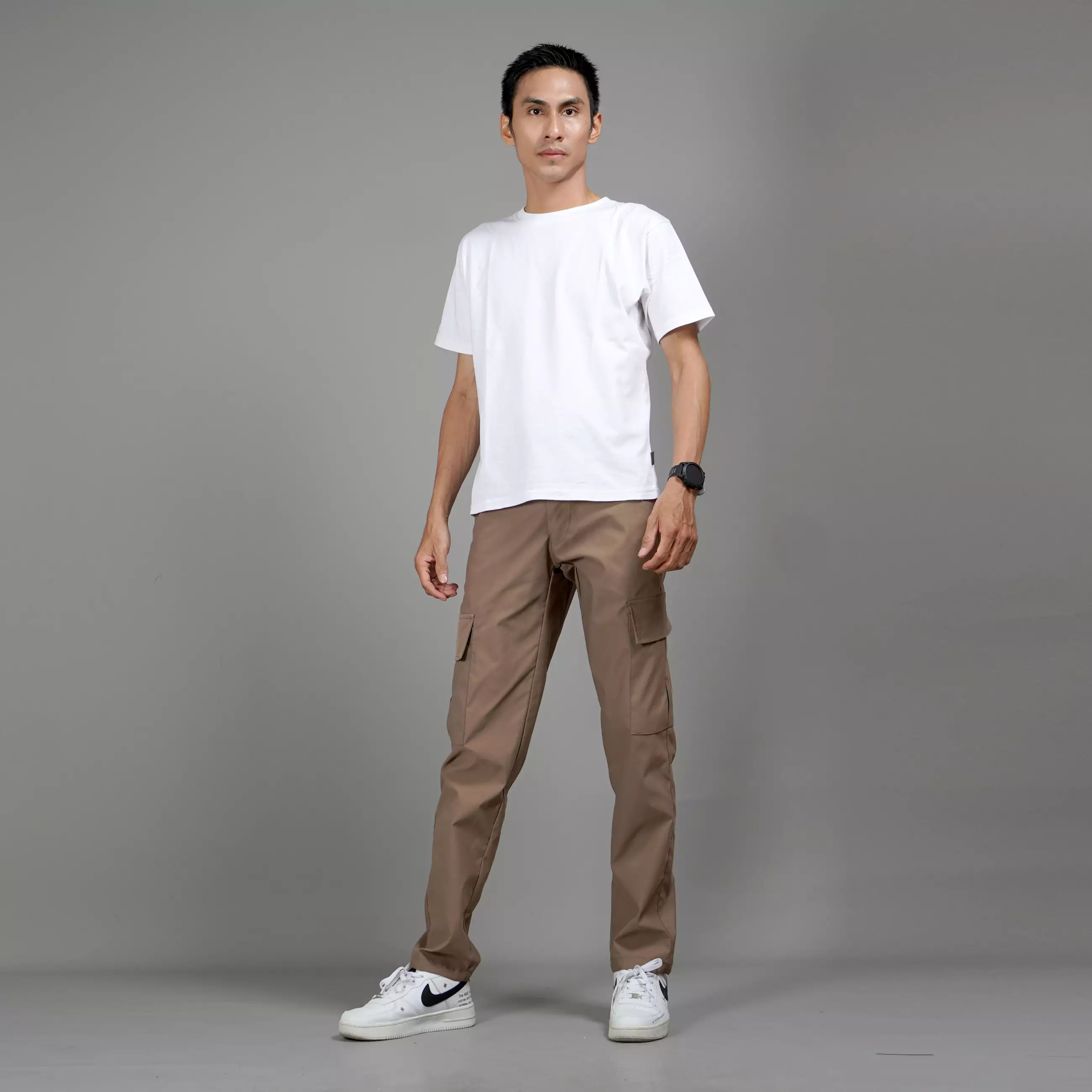  RAYMOND Celana Cargo Pria Earth Tone Cargo Tactical Pants - Coksu