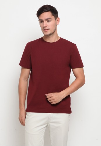 The Executive red Slim Fit Short Sleeve T-Shirt A8FDDAAA89F137GS_1