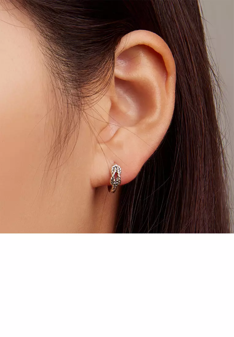 Buy Glamorousky 925 Sterling Silver Simple Fashion Twist Geometric