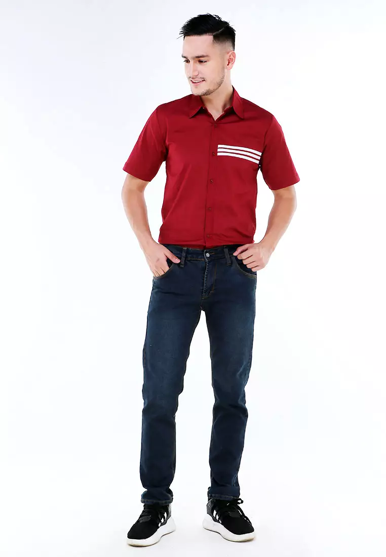 Locko Celana Panjang Denim Pria Style Casual Long Pants Material Jeans ORIGINAL - Bio Thin