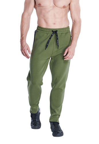Gym Aesthetics green Performance Straight pants for Men 8F8A0AA4C78276GS_1