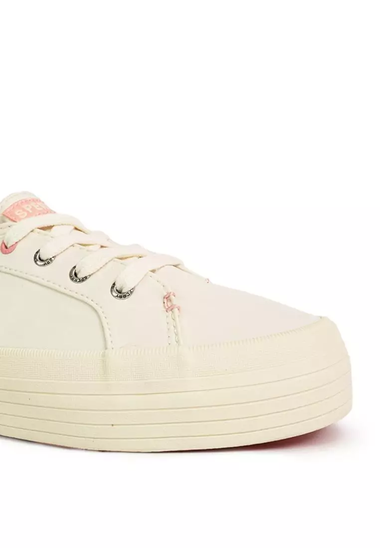 Women's Crest Platform II Sneakers - Light Beige/Sakura (25S00902)
