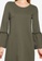 JACQUELINE DE YONG green Prove 3/4 Bell Sleeve Dress E082DAADEACDE0GS_3