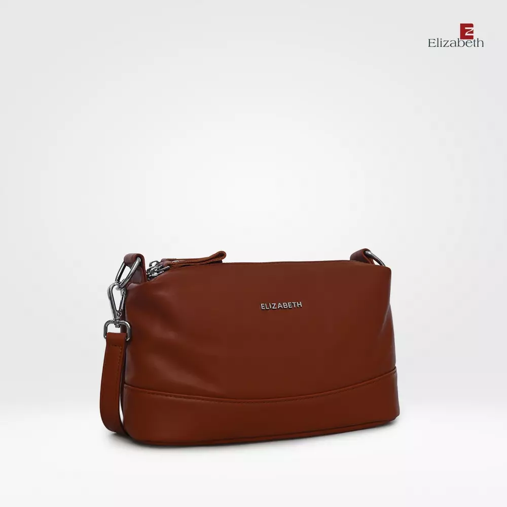 Tas Elizabeth Genuine Leather Sling Bag 0720-0474 Brickred