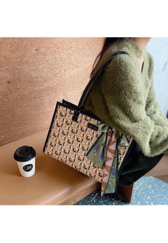 Buy Emo Korean Fashion Brand Handheld 2way Barragr Tote Bag Light Brown Online Zalora Malaysia