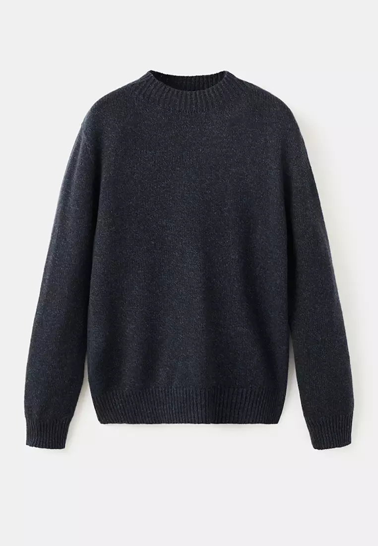 Structured Wool-Blend Knitted Sweater