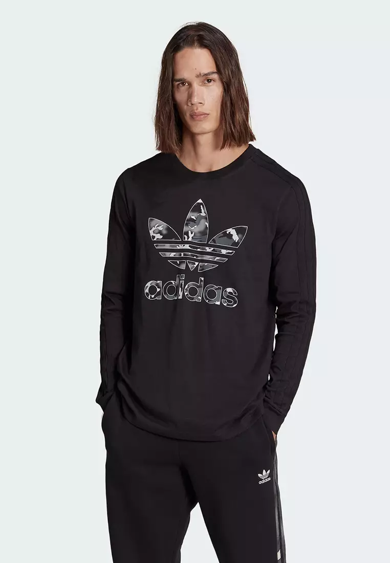 Adidas camo long hotsell sleeve t shirt