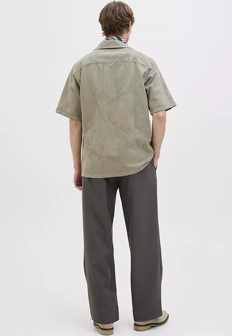 Short Sleeves Jacquard Resort Shirt