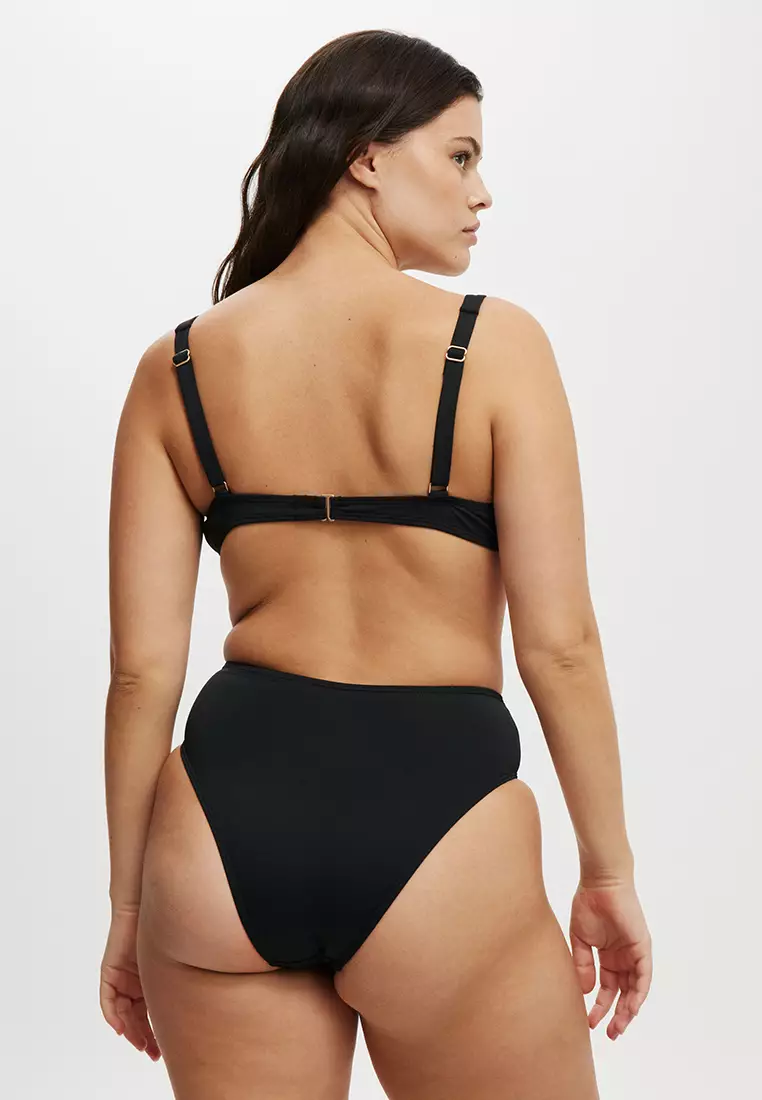 High Waisted Cheeky Bikini Bottom
