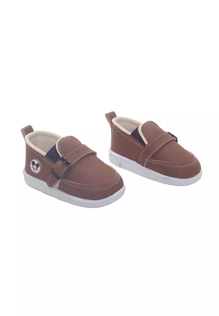 Disney Mickey Sepatu Bayi Cicit Mickey Mouse Brown