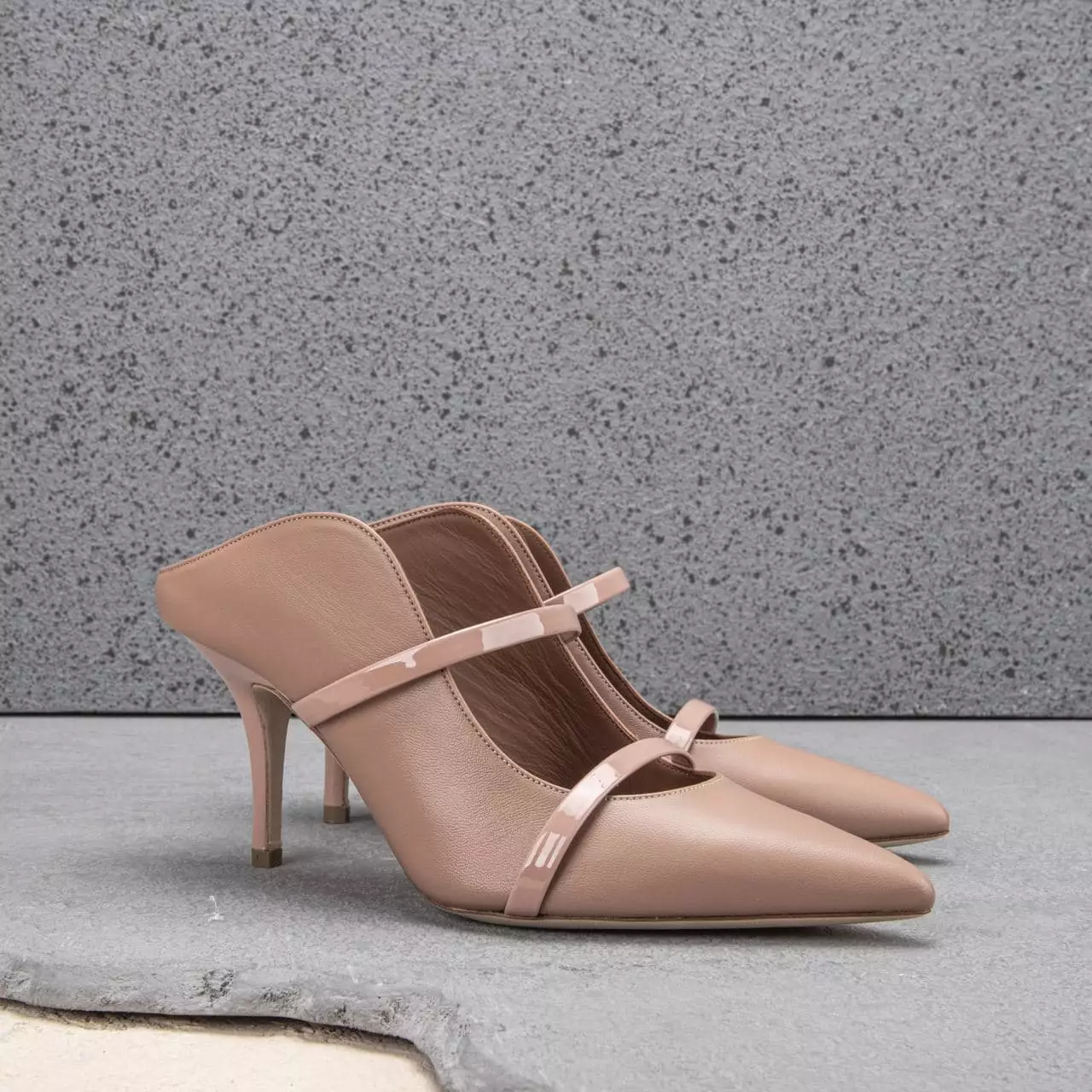 Maureen 70 Leather Heels Nude/Blush