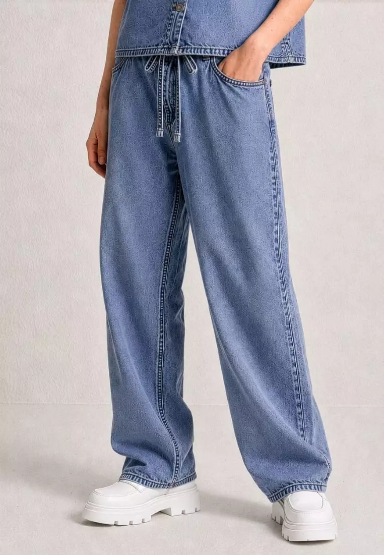 Buy Electro Denim Lab Baggy Drawstring Jeans 2026 Online | ZALORA