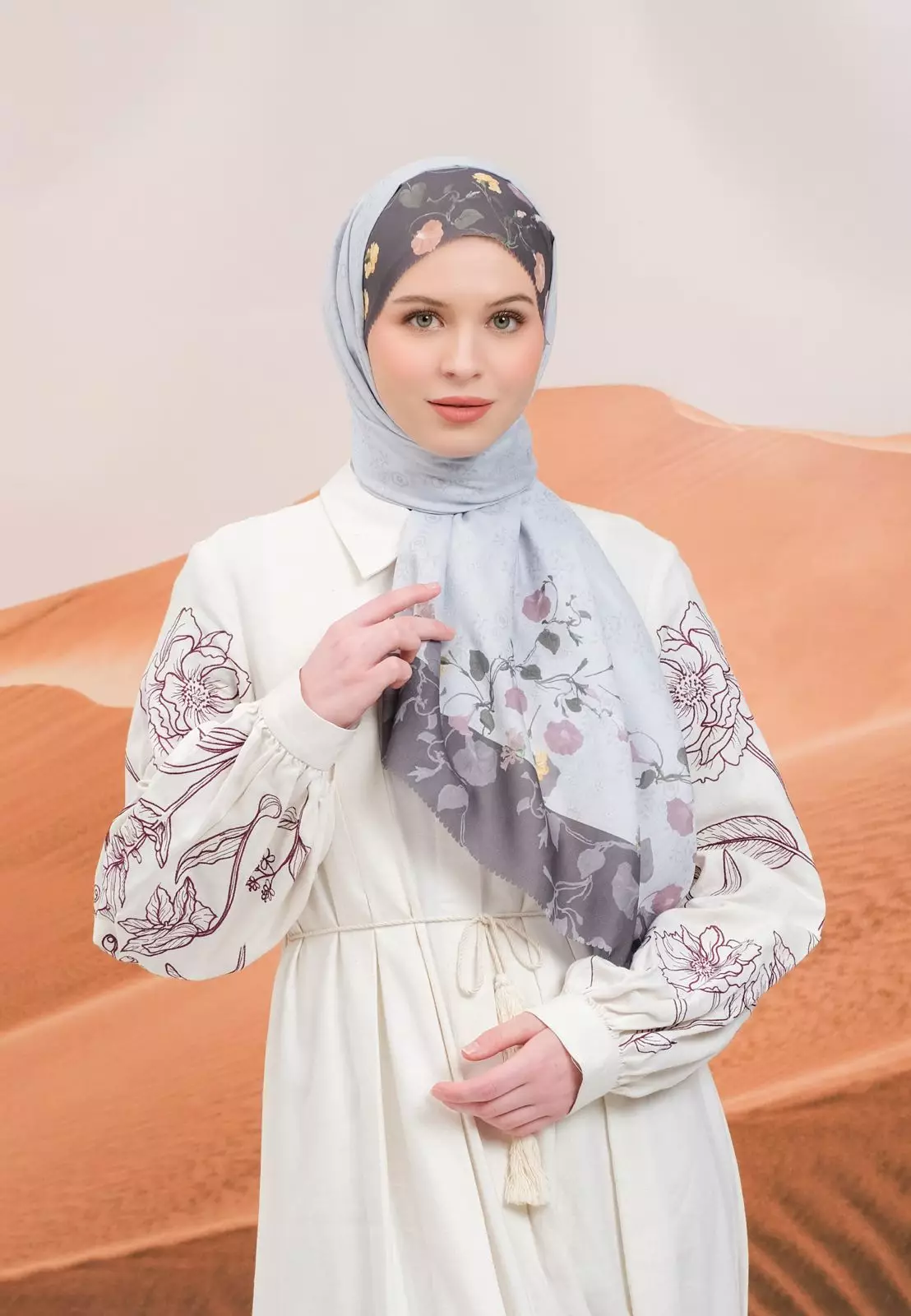 Delilah Scarf | Hijab Kerudung Segi Empat Motif