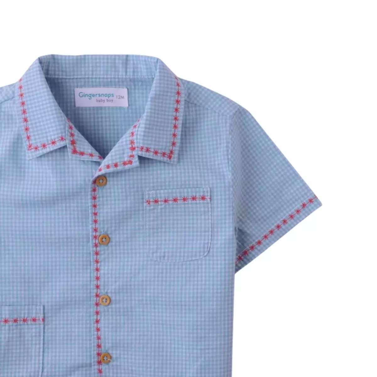 Gingersnaps Baby Coney Island Woven Btndown - Kemeja Bayi Laki-laki