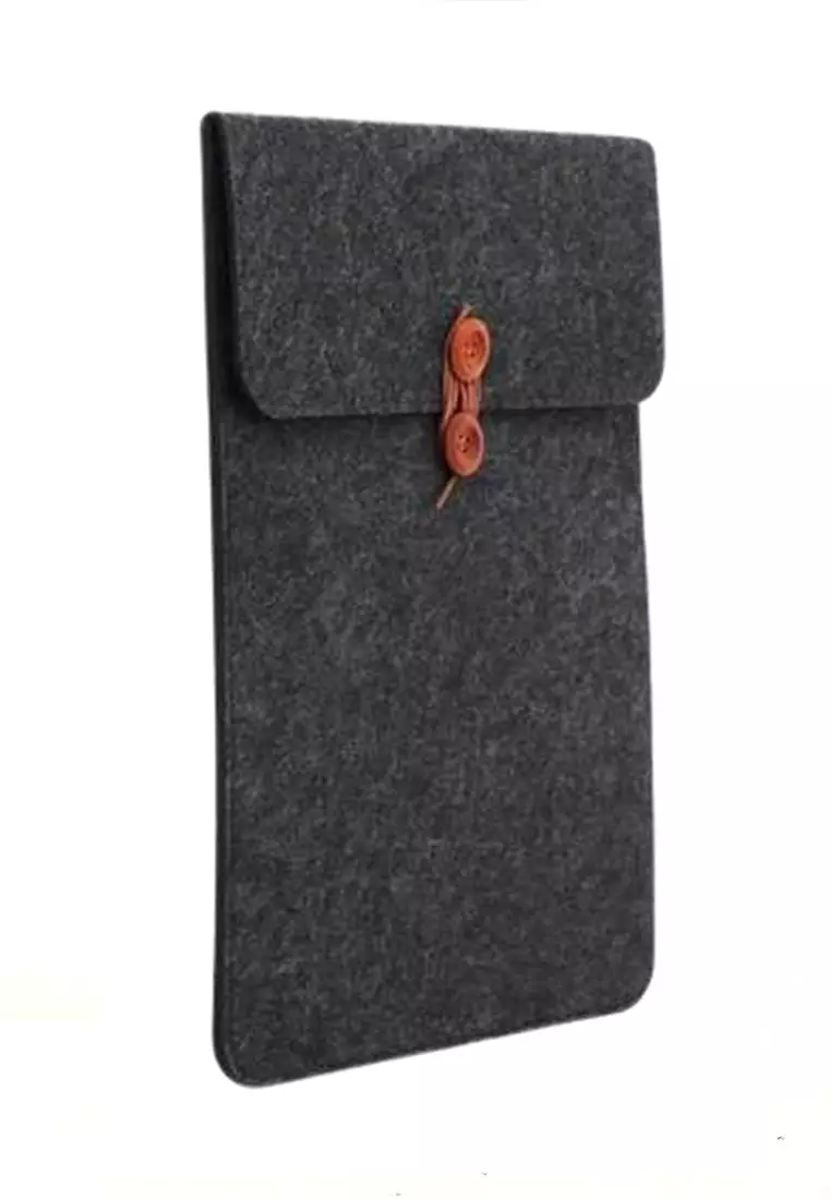 Hugo Sleeve Case Laptop Tablet Unisex Pro Ultra Thin 2 mm 14 Inch Material Wool Felt ORIGINAL - Black
