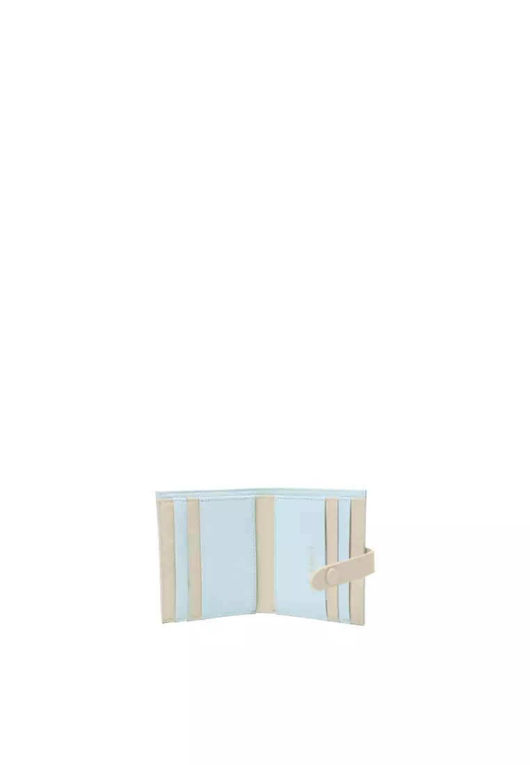 Snap Button Wallet - Baby Blue
