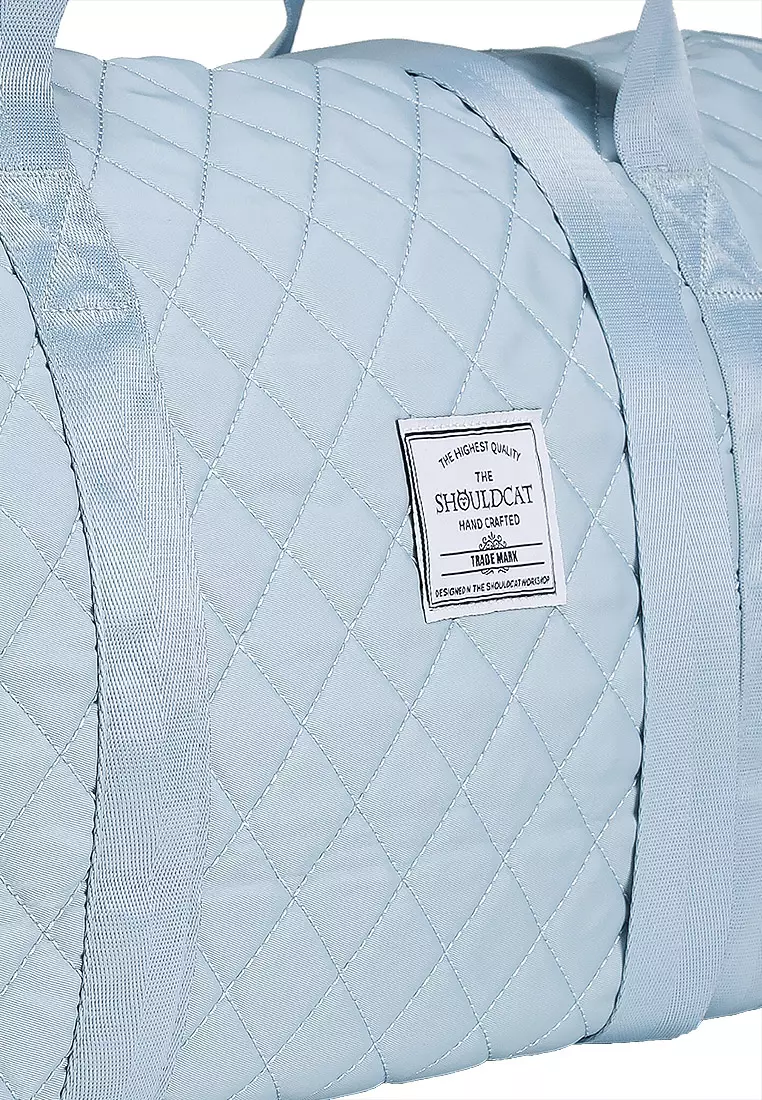 Quilted Travel Duffle Gym Bag with Pouch