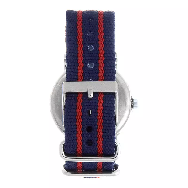 Jam Tangan Pria Timex Weekender Central Park T2N747 Men White Dial Dual Tone Nylon Strap
