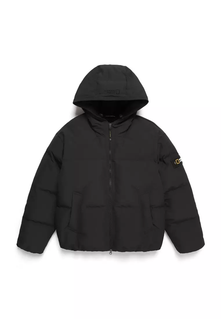 男女同款HERON連帽羽絨外套