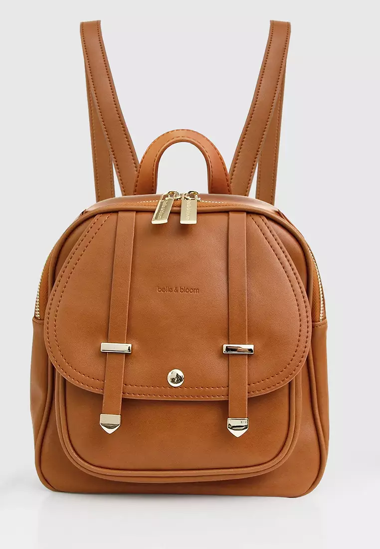 Real leather mini backpack store