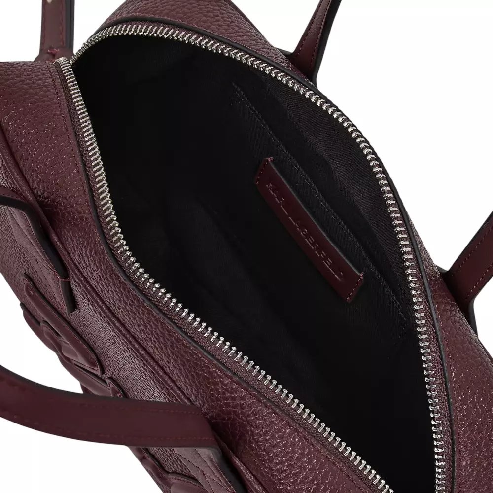 K/Skuare Bauletto Grainy Handbag Windsor Burgundy