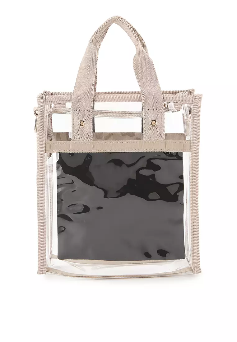 ■LeSportsac■CLEAR MINI TOTE Clear Mini North/South Tote - HARIBO Goldbears/Clear