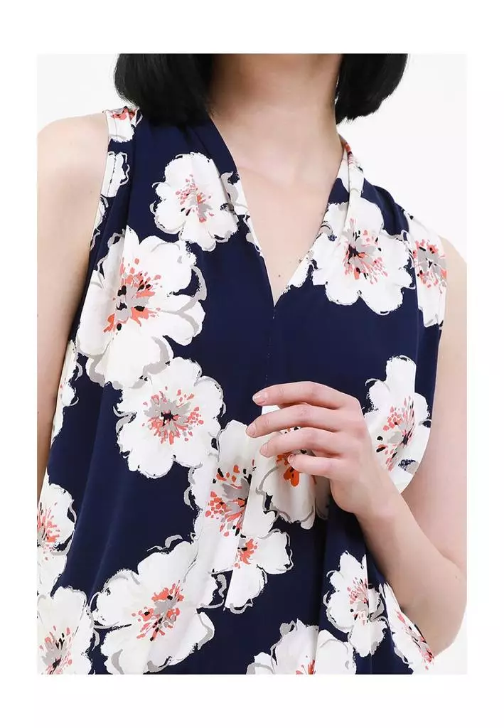 Chanira Penola Blouse-Navy Multi