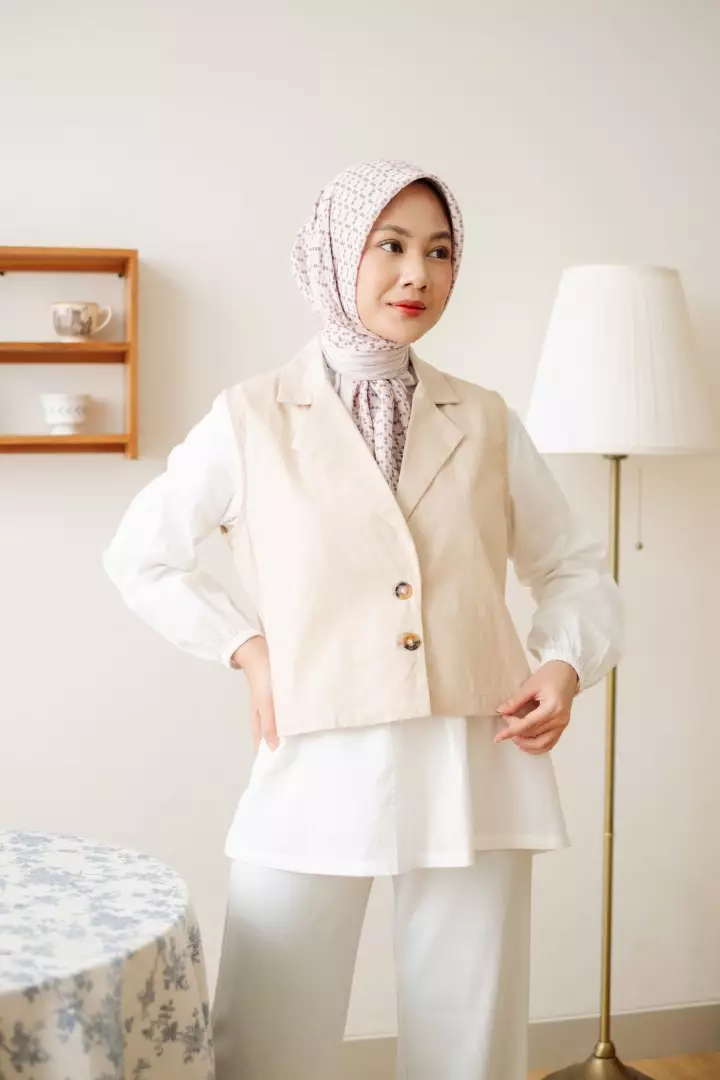DIVA Vest Khaki - Vest Outer Wanita - Bahan Premium Polyester