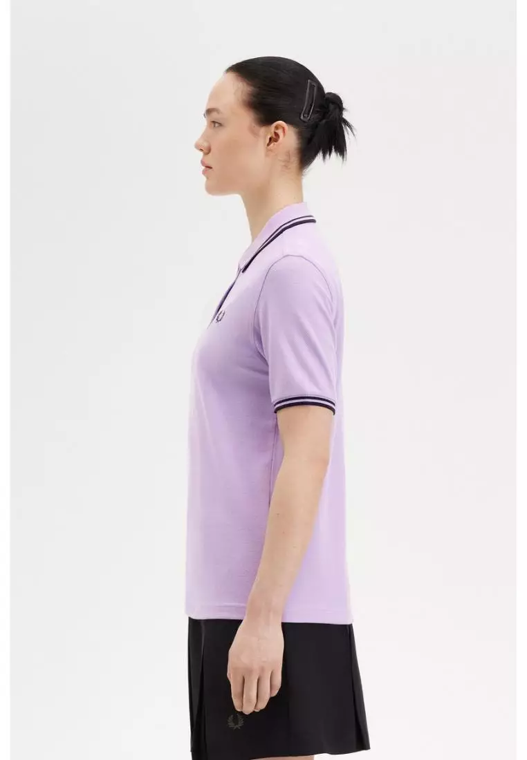 Fred Perry G3600 Twin Tipped Fred Perry Shirt (Ultra Violet / Navy / Navy)