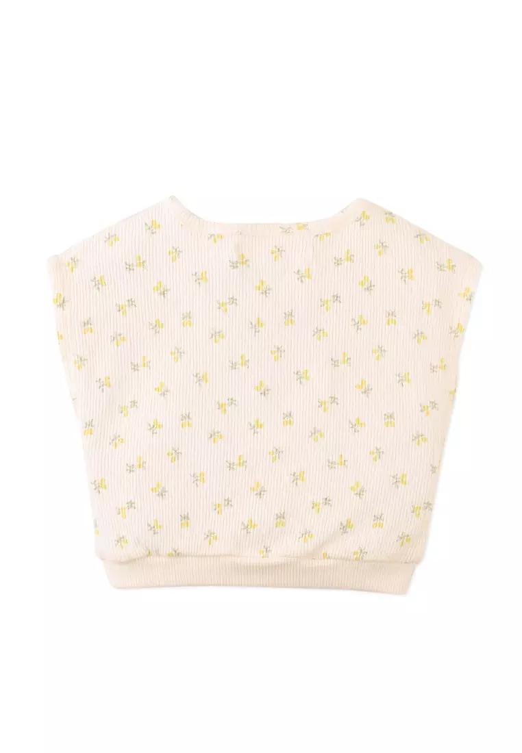 Baby Mikey Pointelle Rib Top And Shorts Set