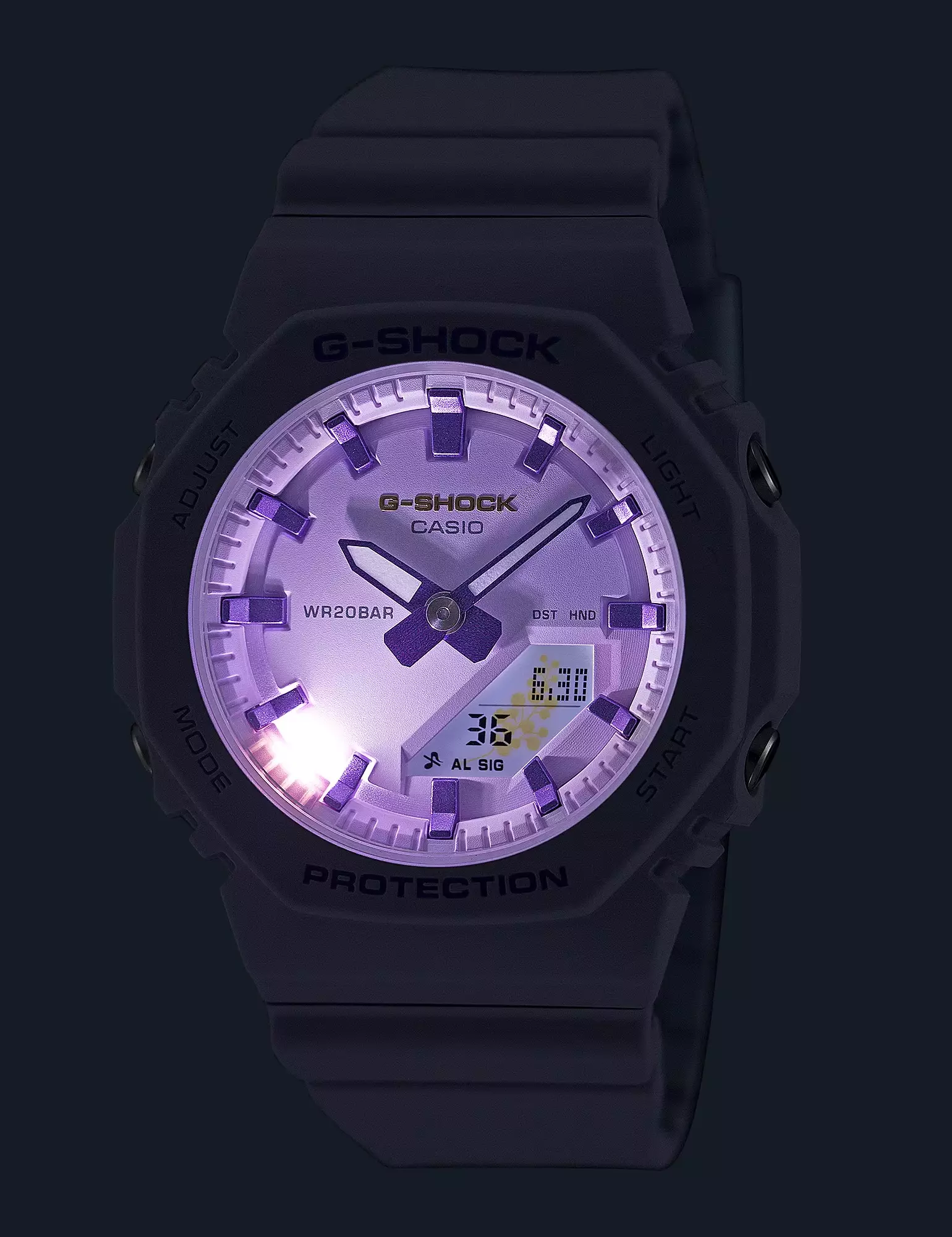 G-SHOCK Women GMA-P2125W-6A Digital Analog Purple