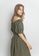 TAV [Korean Designer Brand] Simple Gathered Neck Dress - Khaki ABEABAAC4E656EGS_1