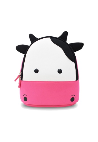 nohoo kids backpack cow pink