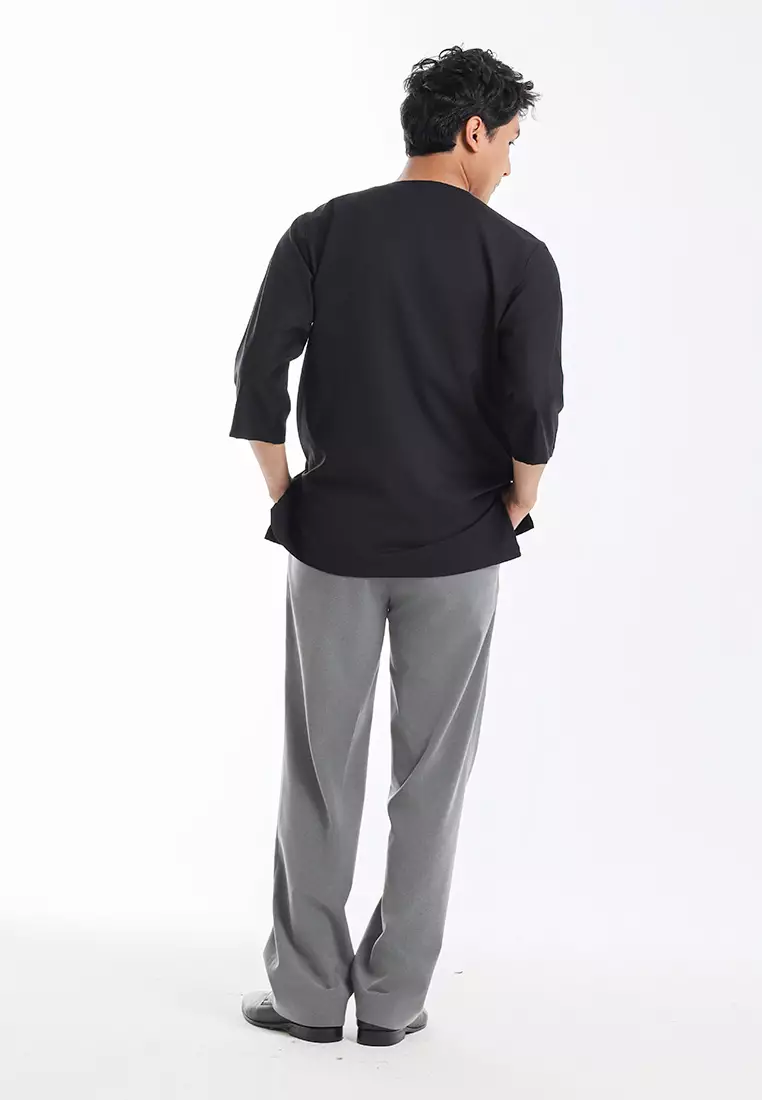 Byford Kurta Tiga Suku Slim Fit - 3926003A-99Black