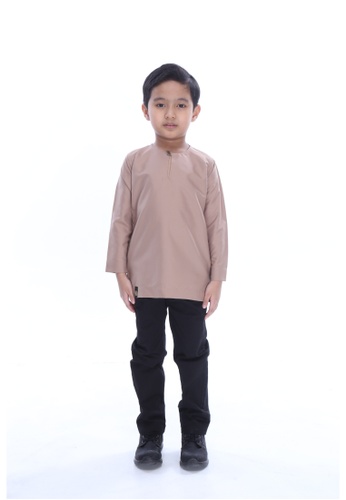 Amar Amran brown Kurta Johor For Kids 85889KA7F7BED0GS_1