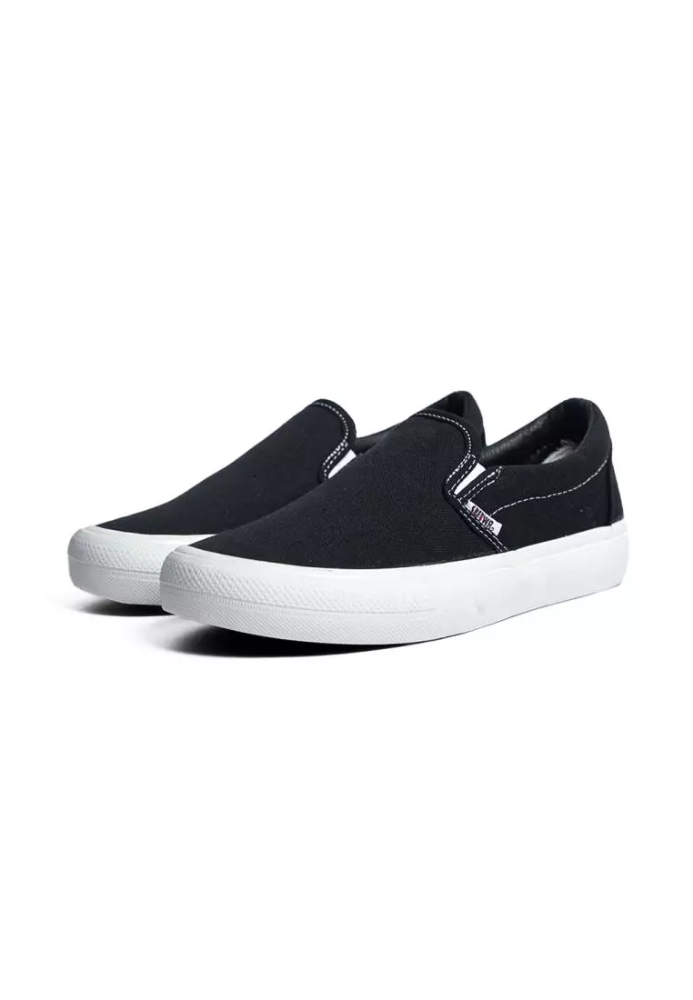 Saba Vintage Slip On Black White