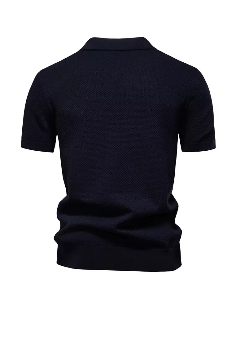 Business Textured Polo Shirt AX-PSD8025